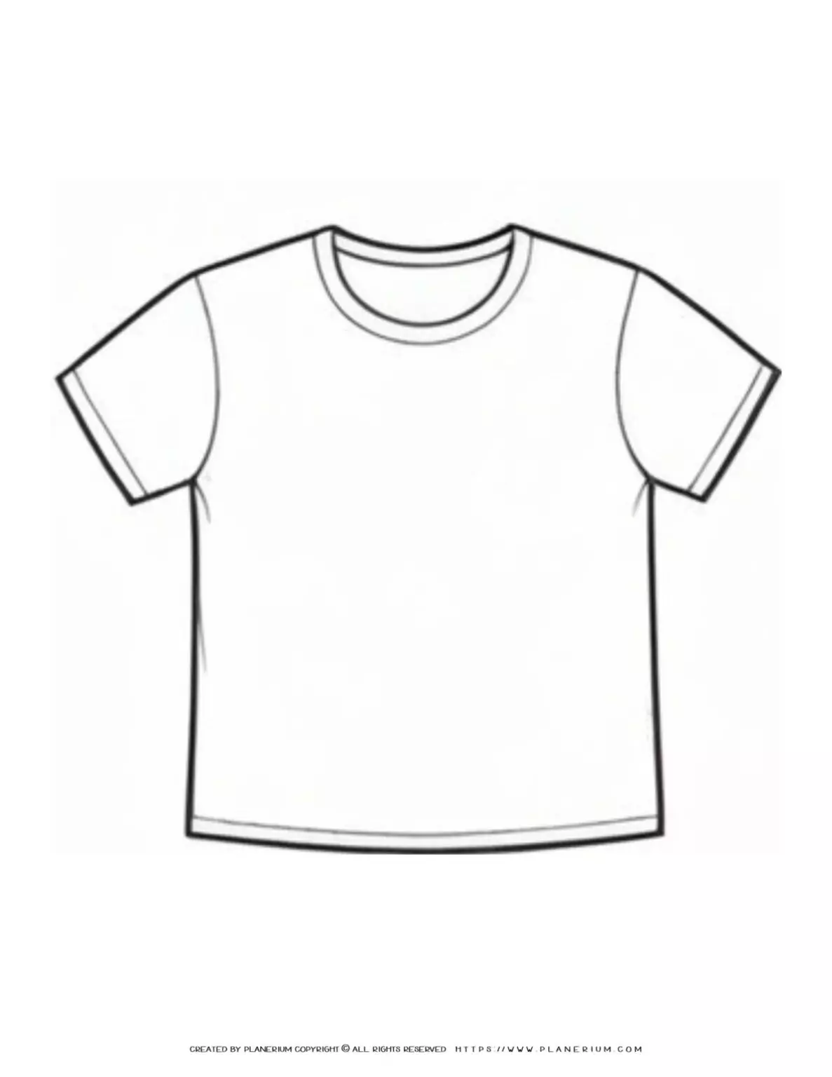 Black and white plain T-shirt