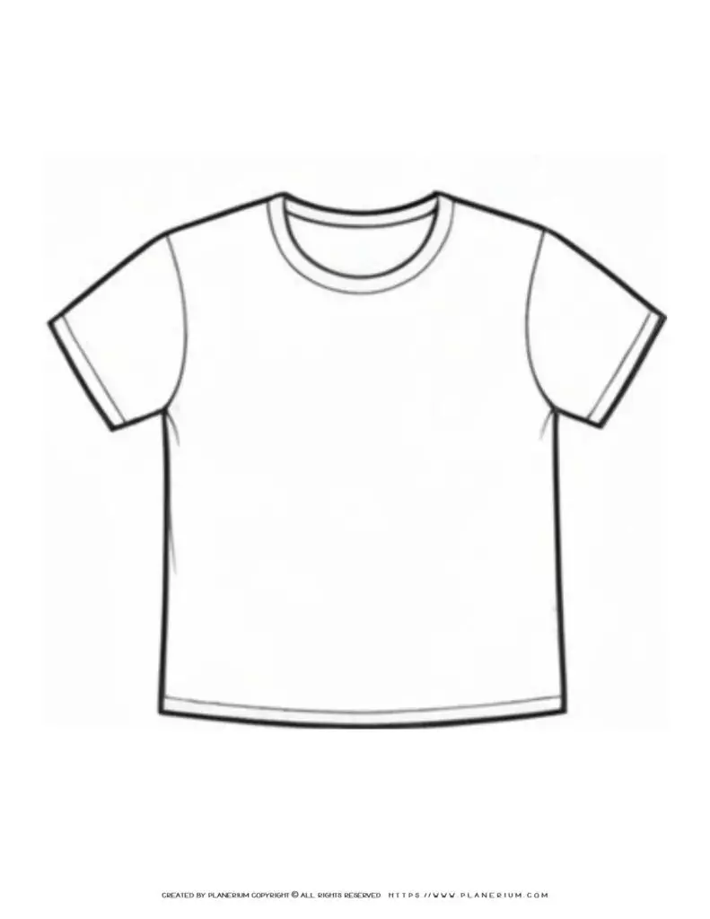 Black and white plain T-shirt