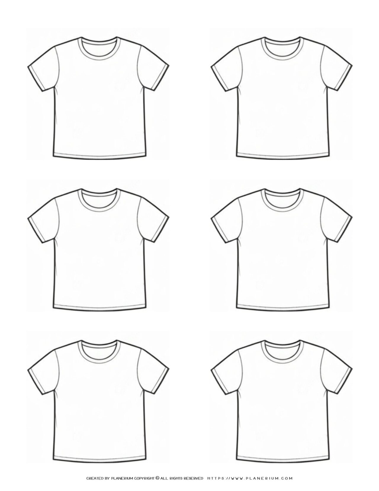 Free Blank T Shirt Templates for Creative Classroom Activities