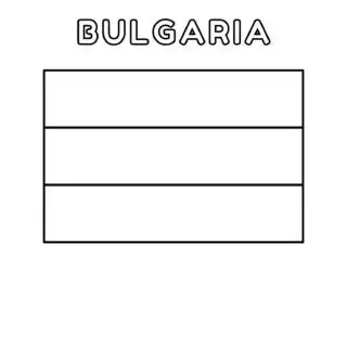 Bulgaria flag coloring page for kids to learn about national symbols. Fun and educational activity for children.