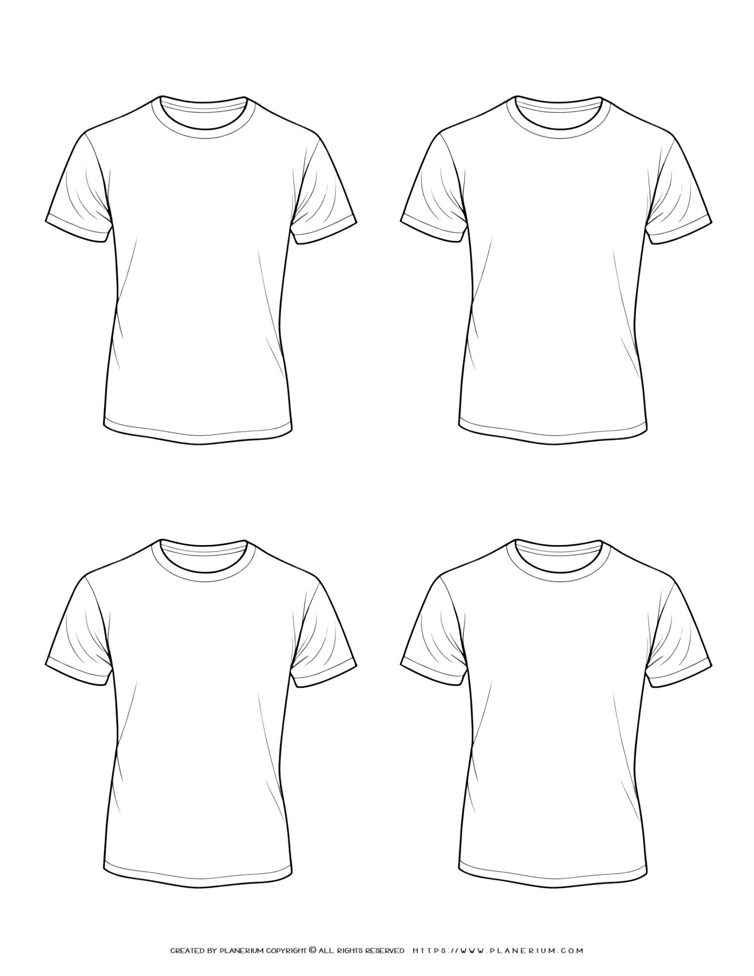 Basic t shirt outline best sale