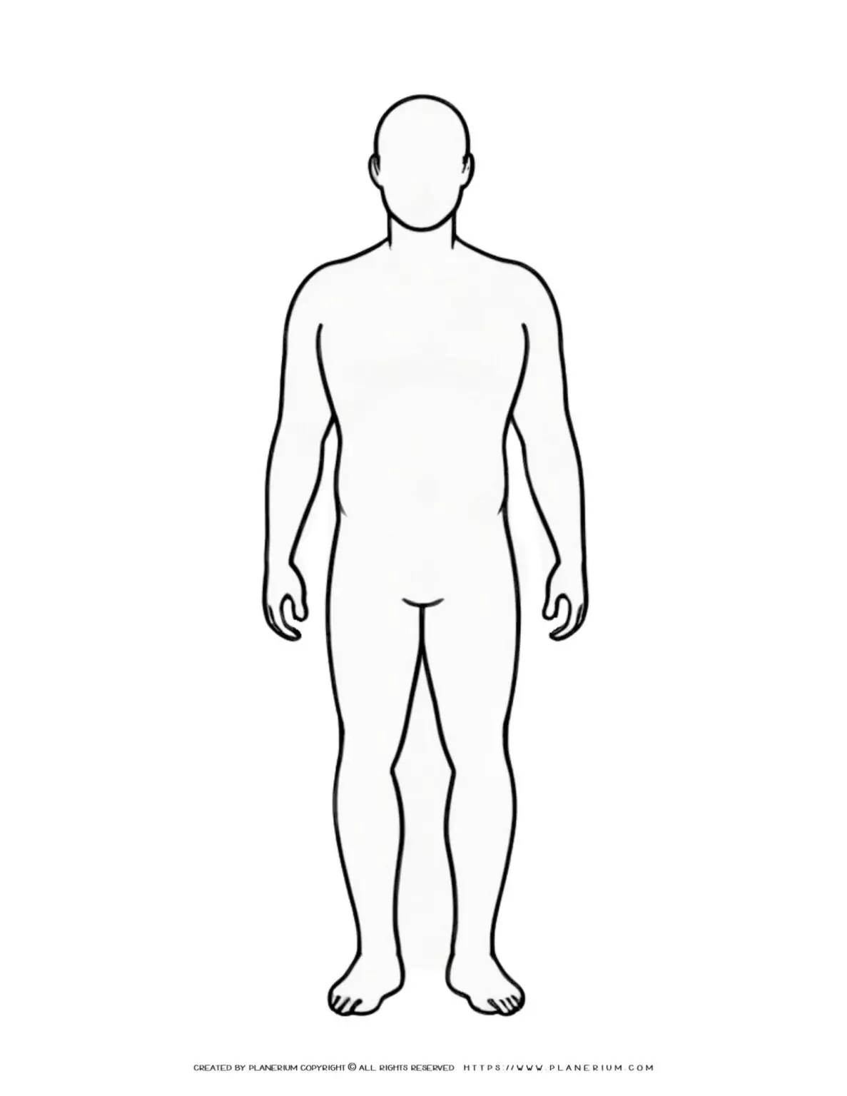 Human body outline diagram