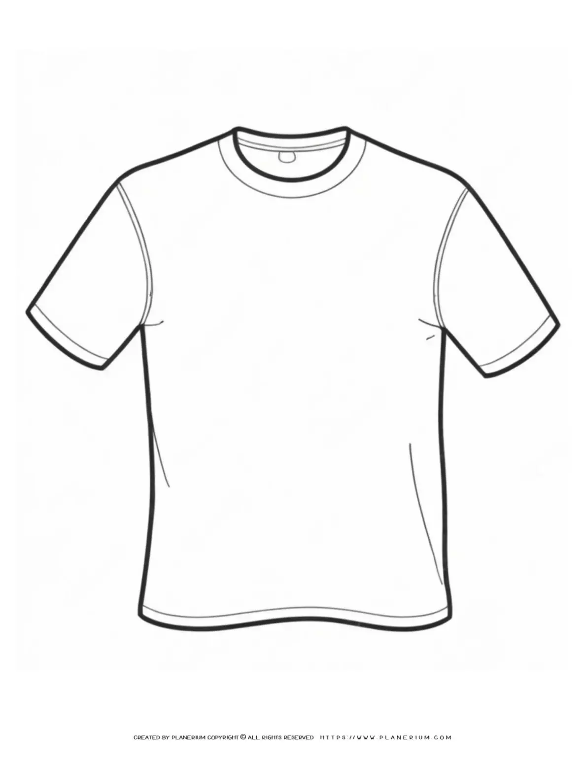 Simple white T-shirt illustration