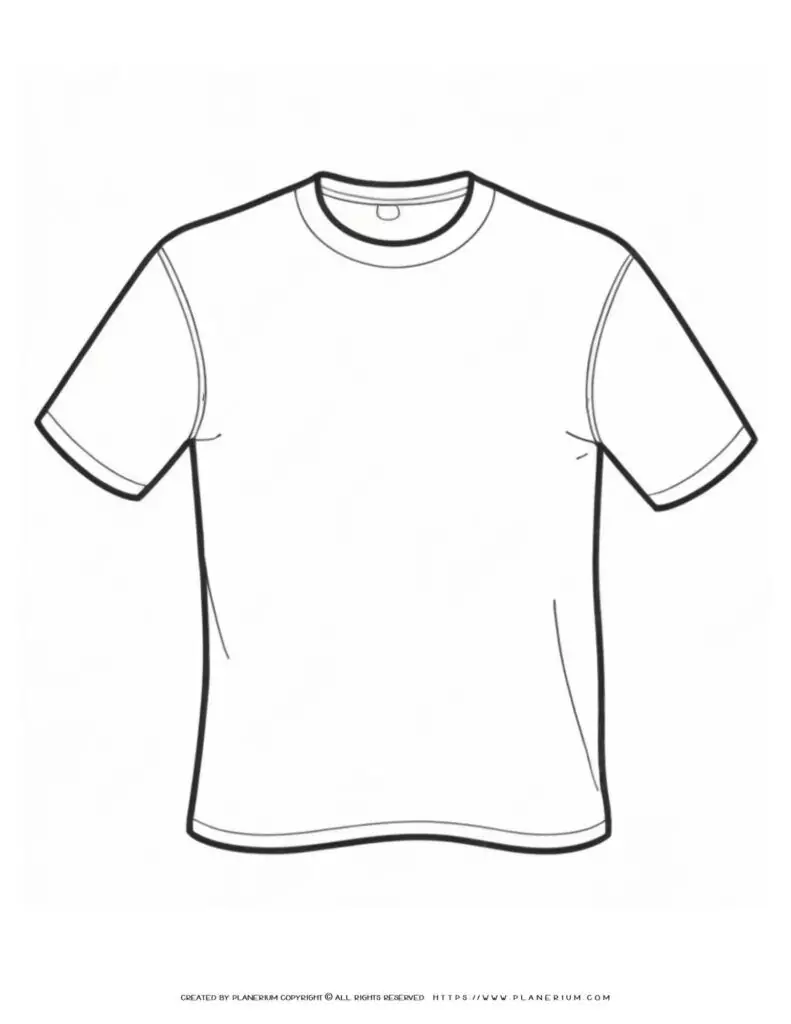 Simple white T-shirt illustration