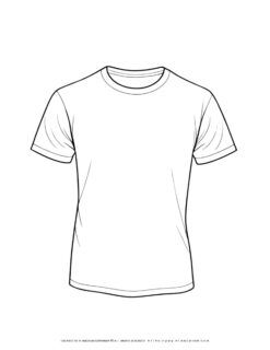 Plain white t-shirt illustration