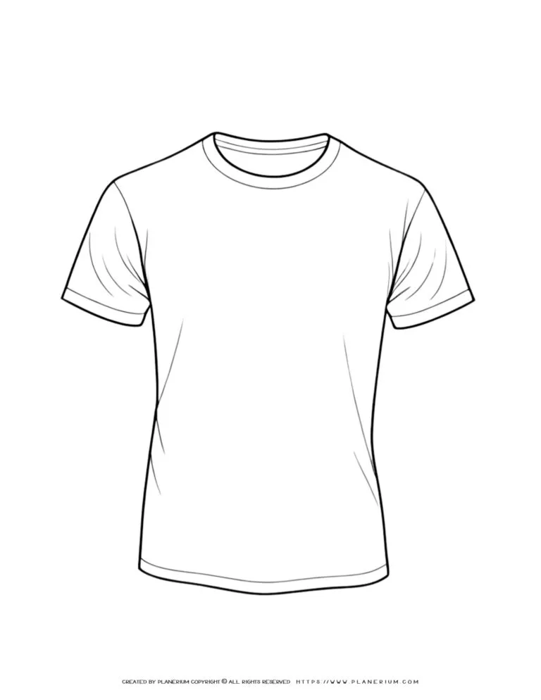 Man Blank Slim Fit T-Shirt Template