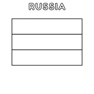 Russian flag coloring page for kids to learn about national symbols. Fun and educational activity for children.