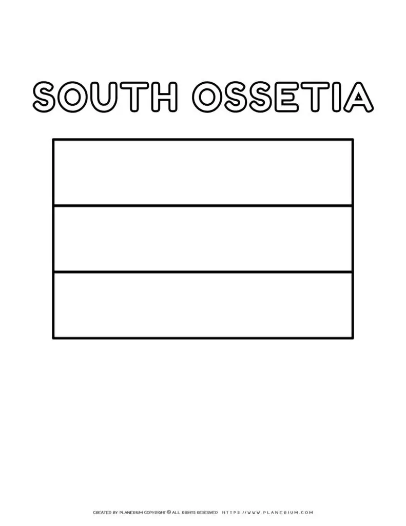Coloring page of the South Ossetia flag for kids to learn
about this country's national symbol. Perfect for educational use and fun
activities.