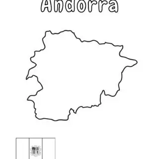 Outline map of Andorra