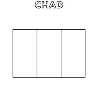 Outline of Chad flag