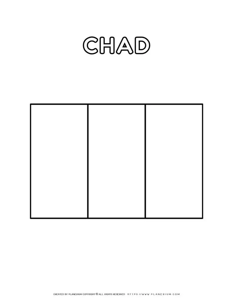 Outline of Chad flag
