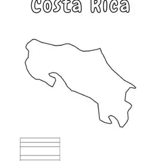 Outline map of Costa Rica