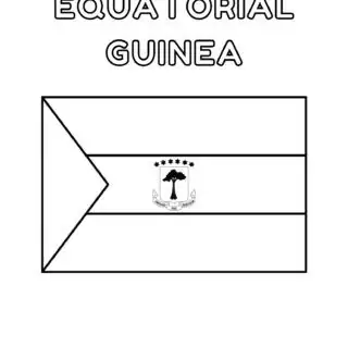 Outline of Equatorial Guinea flag