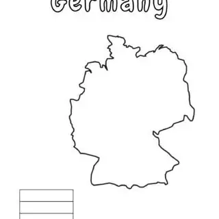 Outline map of Germany
