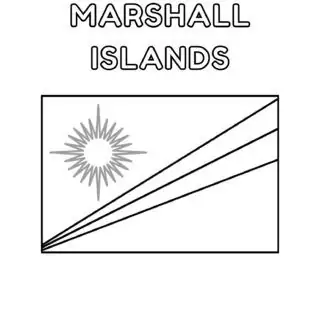 Marshall Islands flag outline