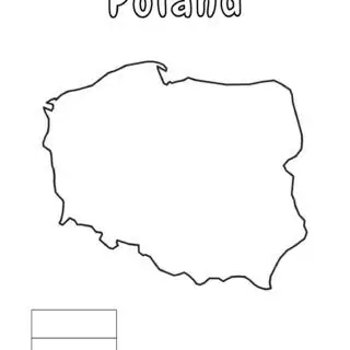 Outline map of Poland