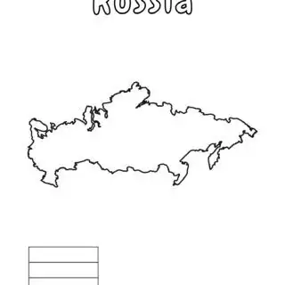 Outline map of Russia