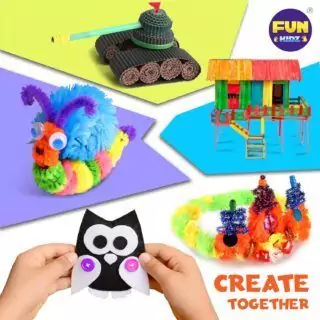 Colorful 3-Layer Jumbo Crafts Supply Chest for Classroom, featuring 1600 essential items for efficient and organized crafting sessions.