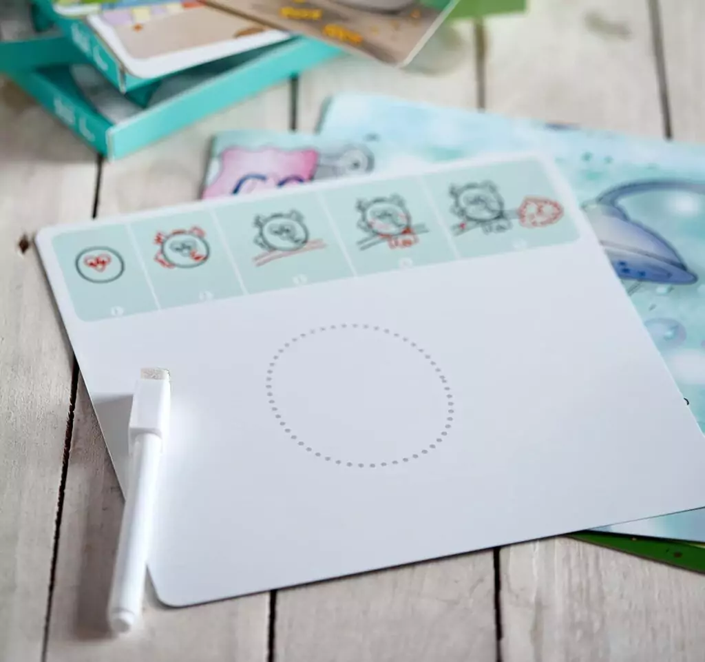 Handwriting tracing kit for children, promoting creative learning; ideal for educators and a unique birthday gift choice for young learners.