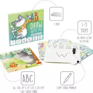 Enhance early education with the ABC Handwriting Tracing Set, a colorful learning kit ideal for teachers and as a creative birthday gift.