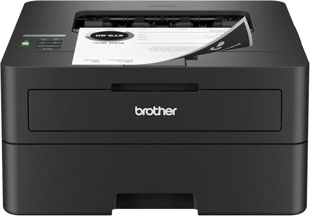 Brother HL-L2460DW: Wireless monochrome laser printer with duplex printing. Ideal for educators and classrooms, featuring easy setup and mobile printing.