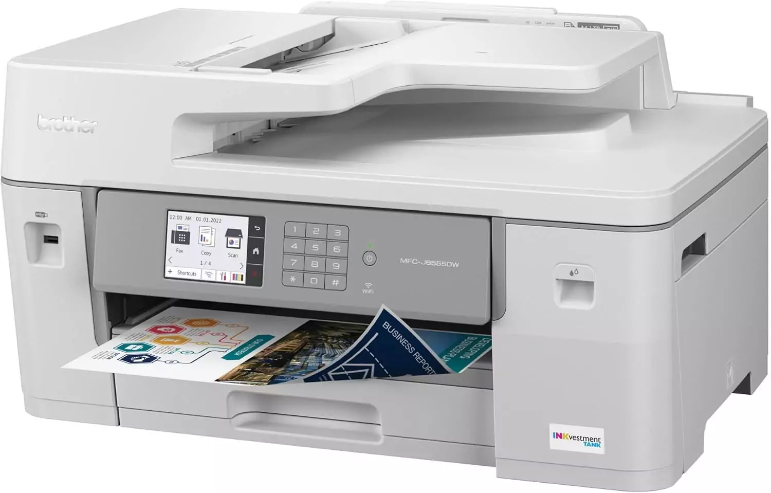 The Brother MFC-J6555DW Inkvestment Tank Color Inkjet Printer is perfect for educators, offering a year-long ink supply for uninterrupted printing needs.