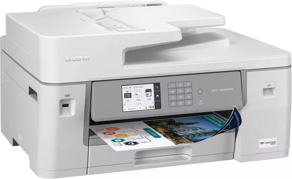 Brother MFC-J6555DW Inkvestment Tank Color Inkjet Printer: Perfect for Educators with a Year-Long Ink Supply for Efficient Printing Needs
