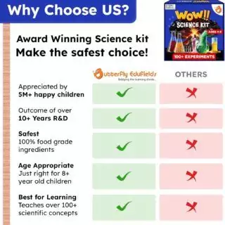 Butterfly Edufields Creative Science Kit for Kids Ages 4-8 offers engaging educational toys, promoting enthusiastic learning through fun experiments.