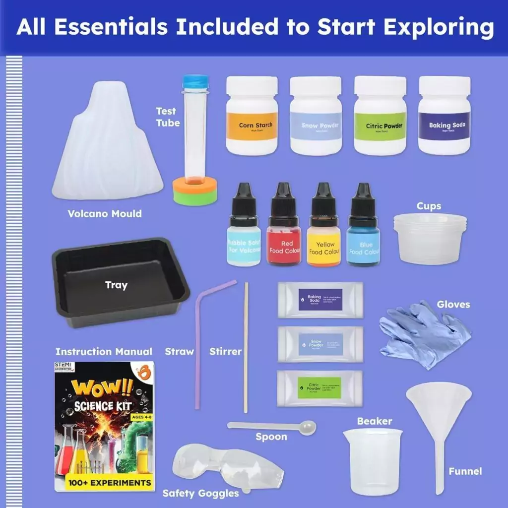 Kids Science Experiments Kit by Butterfly Edufields for Ages 4-8: Enhance Creativity and Exploration with Engaging Educational Activities