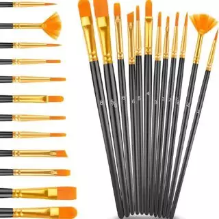 Caliart Acrylic Paint Set includes 24 vibrant colors and 12 brushes, ideal for educators and artists seeking high-quality art supplies.