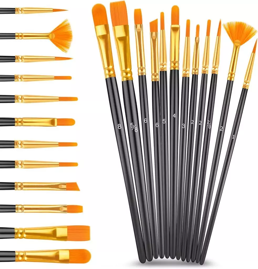 Caliart Acrylic Paint Set includes 24 vibrant colors and 12 brushes, ideal for educators and artists seeking high-quality art supplies.