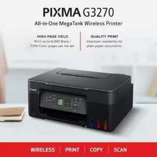 The Canon Megatank G3270 Wireless Inkjet Printer offers efficient printing, scanning, and copying solutions for home educators needing versatile setup options.