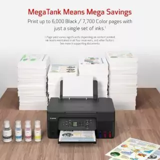 Canon Megatank G3270 Wireless Inkjet Printer, ideal for home educators, offers versatile print, scan, and copy features, perfect for efficient setup.