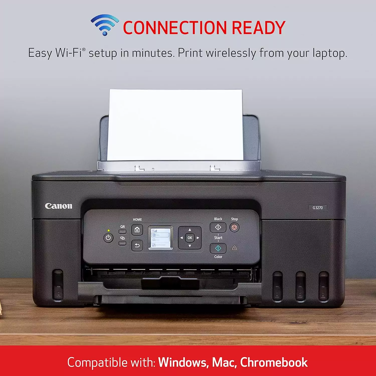 Canon Megatank G3270 Wireless Inkjet Printer: Ideal for home use and educators, offering efficient print, scan, and copy capabilities with easy setup.