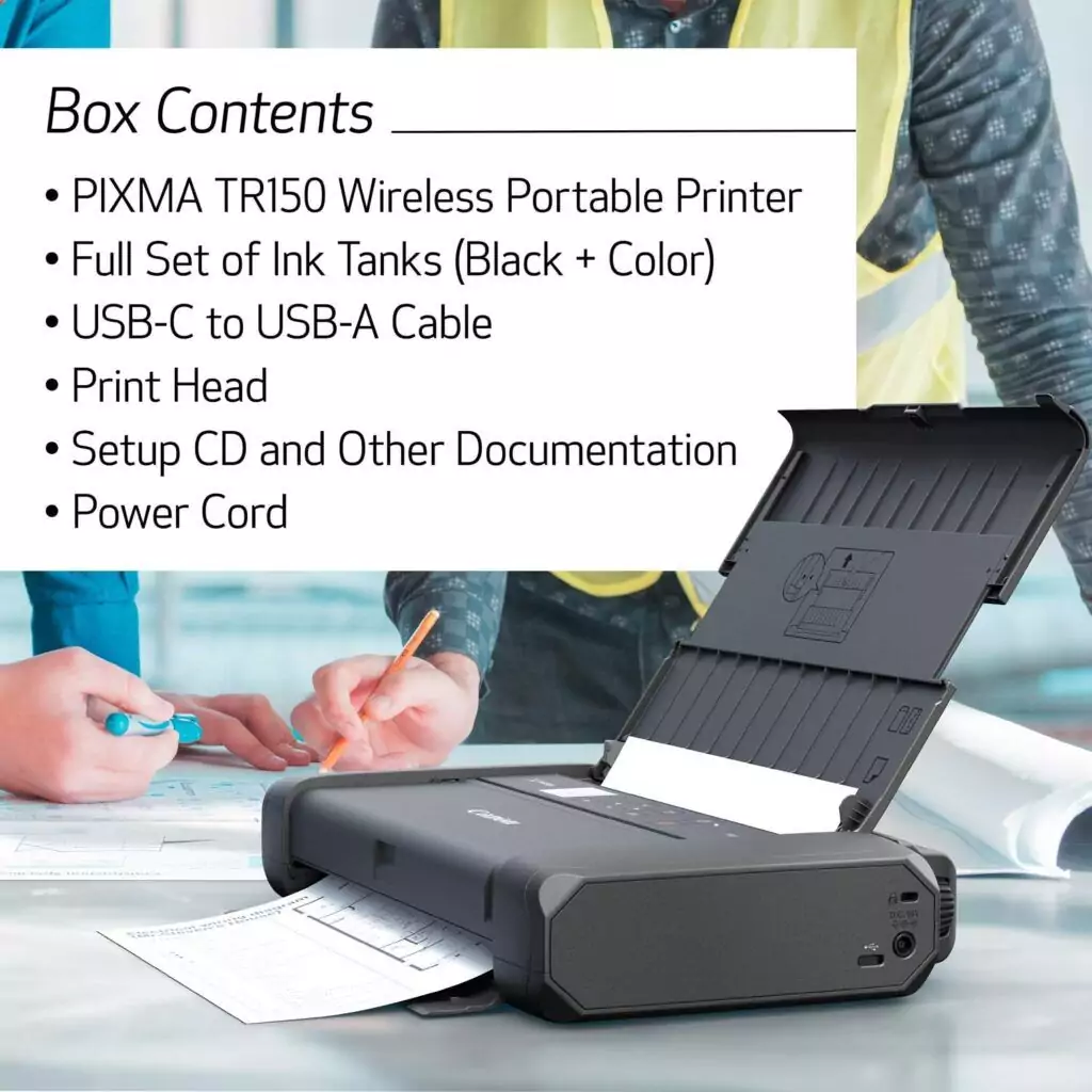 Portable and lightweight, the Canon Pixma TR150 Wireless Mobile Printer is ideal for educators on the go, offering seamless printing anywhere.