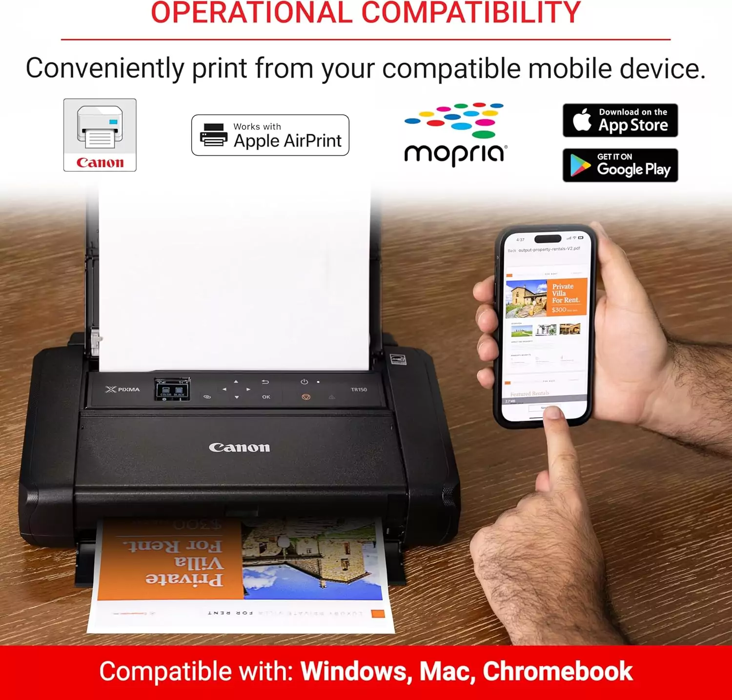 Canon Pixma Tr150 Wireless Mobile Printer: Ideal Portable Printing Solution for Educators Seeking On-the-Go Convenience and High-Quality Results.