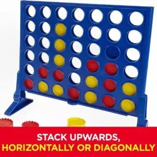 Connect 4 Strategy Game for Kids Age 6+ - Enhance Learning and Fun with This Educational and Engaging Amazon Exclusive Board Game.