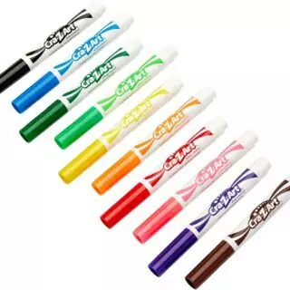 Cra Z Art 10-Pack Broad Tip Super Washable Markers in Assorted Colors, perfect for kids and ideal for educators' classroom activities.