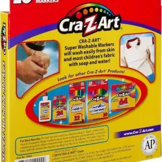 Colorful Cra Z Art Washable Markers 10 Pack for Kids with Broad Tips, Assorted Colors, Ideal for Creative Activities and Educational Use