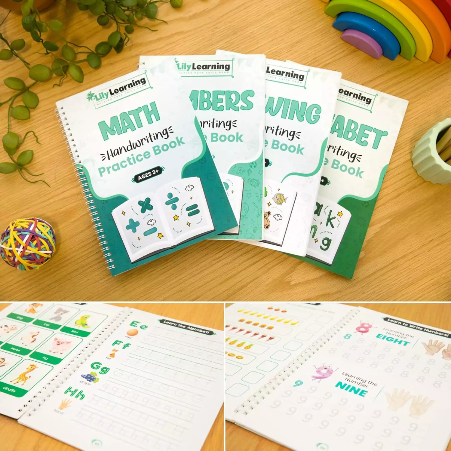Reusable handwriting kit for kids featuring magic ink and colorful backgrounds, designed to enhance creative learning and fun writing practice.