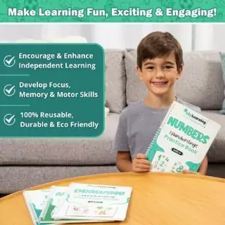 Reusable Creative Learning Copybooks for Kids – Magic Ink Handwriting Practice Kit. Fun educational activity to enhance children's writing skills.