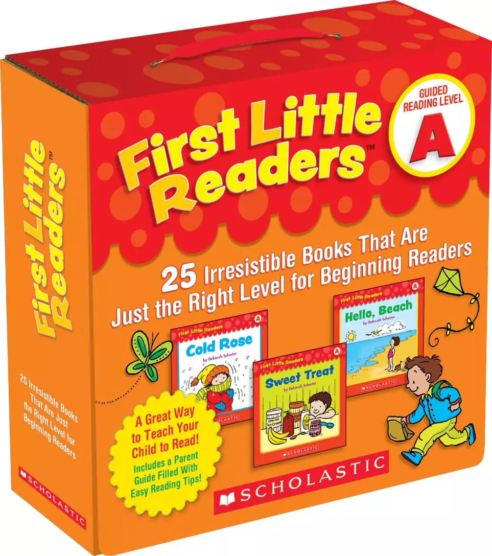 Cover image of Early Reading Success Parent Pack Level A, featuring 25 engaging books from the First Little Readers series designed for emerging readers.