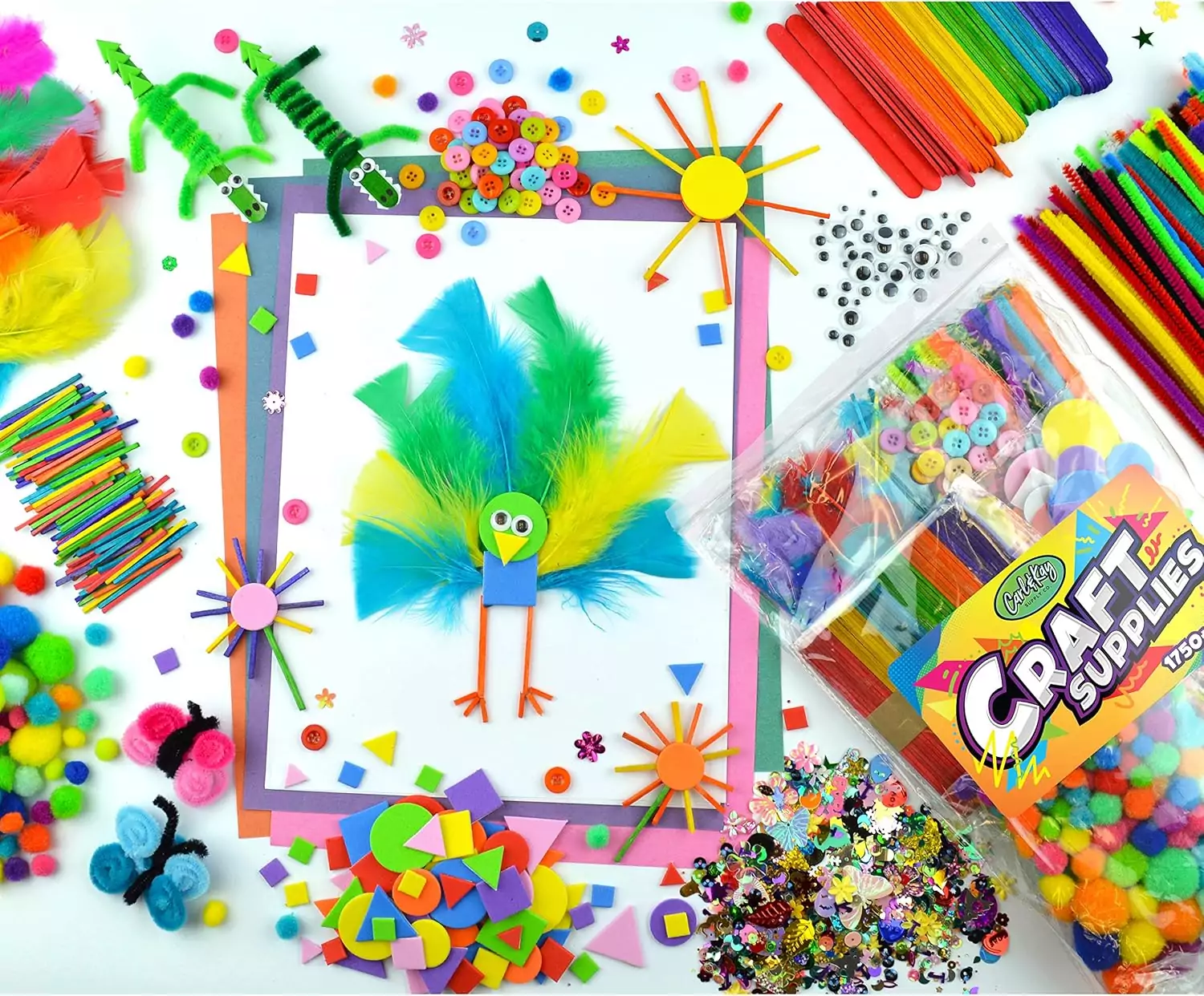 Enhance classroom creativity with our Educational Arts and Crafts Kit. This comprehensive set offers kids a fun and engaging creative learning experience.