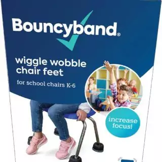 Wobble seat converter by Bouncyband transforms chairs for active sitting, enhancing engaged learning through improved focus and comfort.
