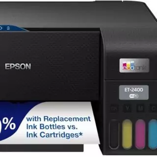 Epson Ecotank ET-2400 Wireless All-In-One Printer with Scan Copy, Perfect for Classroom Use and Educators Seeking Efficient Printing Solutions