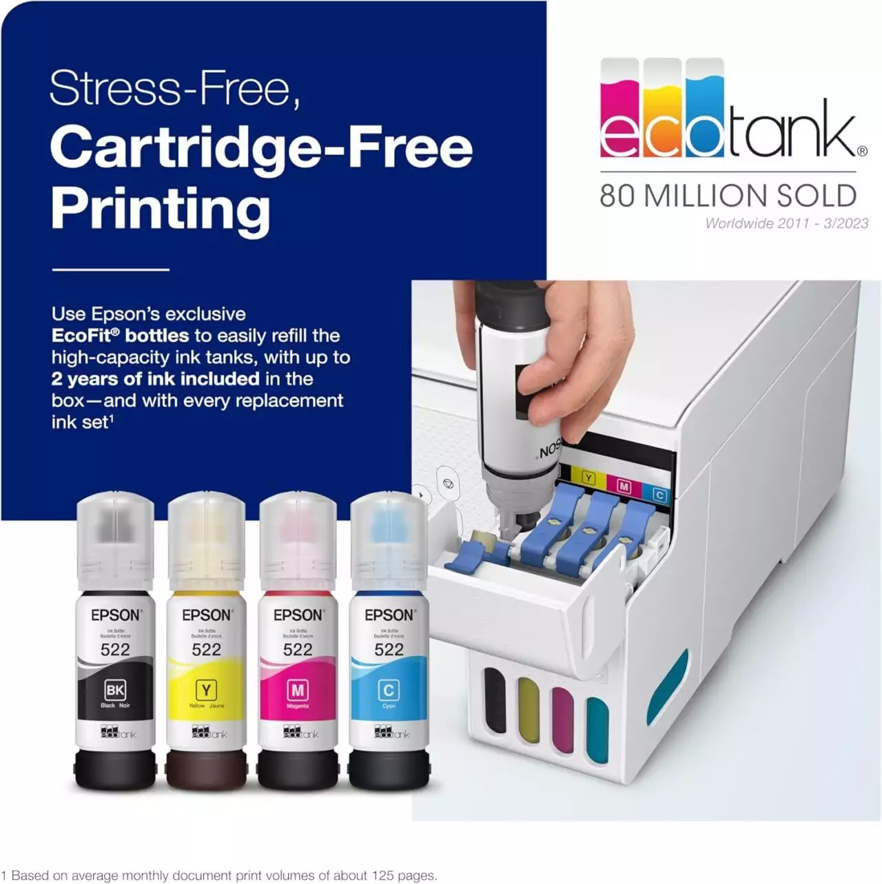 Epson EcoTank ET-2800 Wireless Printer: Efficient color printing with refillable ink tanks, ideal for educators with scan and copy features. Easy setup.