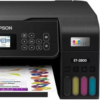 Epson Ecotank ET-2800: Ideal wireless printer for educators, featuring user-friendly scanning and copying capabilities for efficient classroom use.