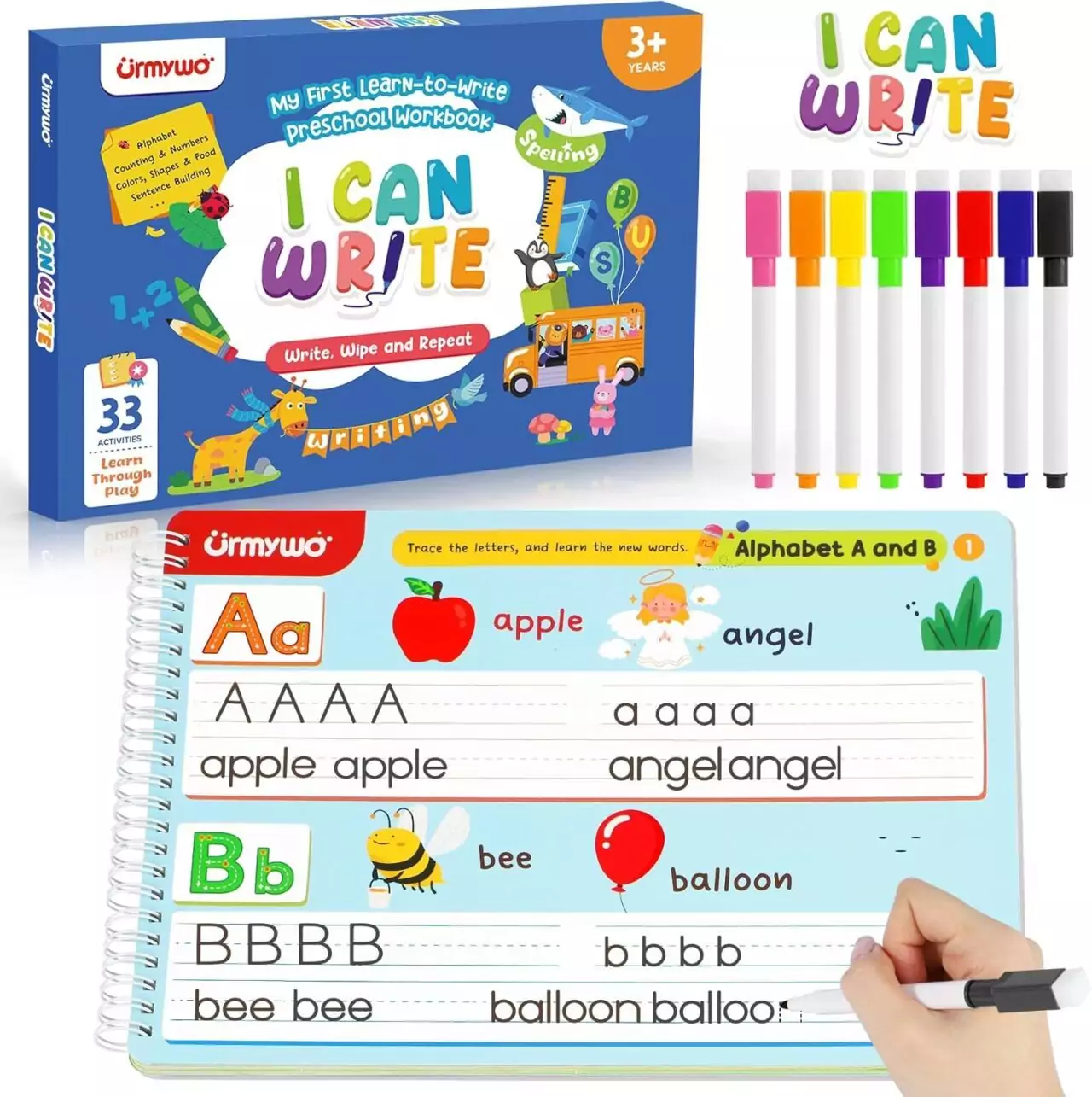 Illustrated preschool books featuring activities that enhance fine motor skills, designed for educators and kids to boost learning through colorful visuals.