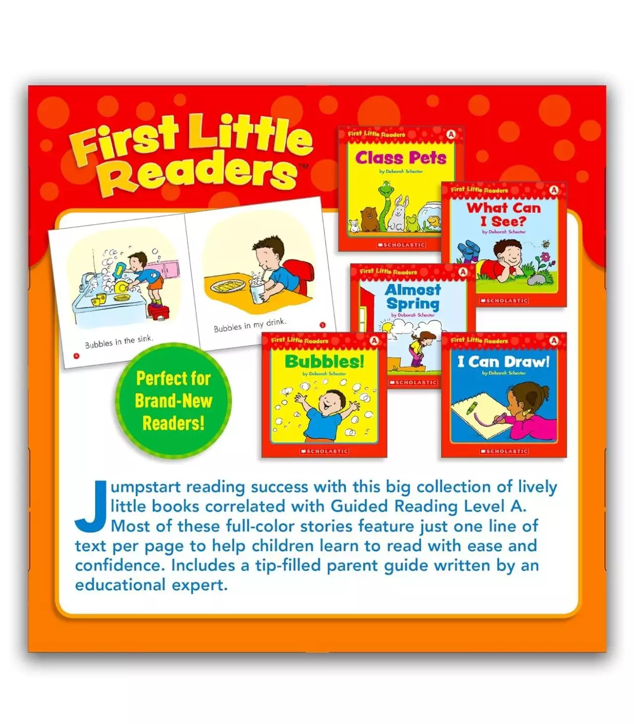 First Little Readers Parent Pack Level A offers 25 engaging books designed to enhance early reading skills and guide children to reading success.