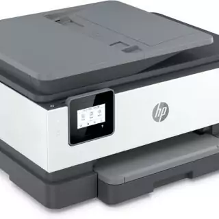 HP OfficeJet 8015e Wireless Color Printer for Educators, includes a 3-month trial of Instant Ink for cost-effective and high-quality printing solutions.